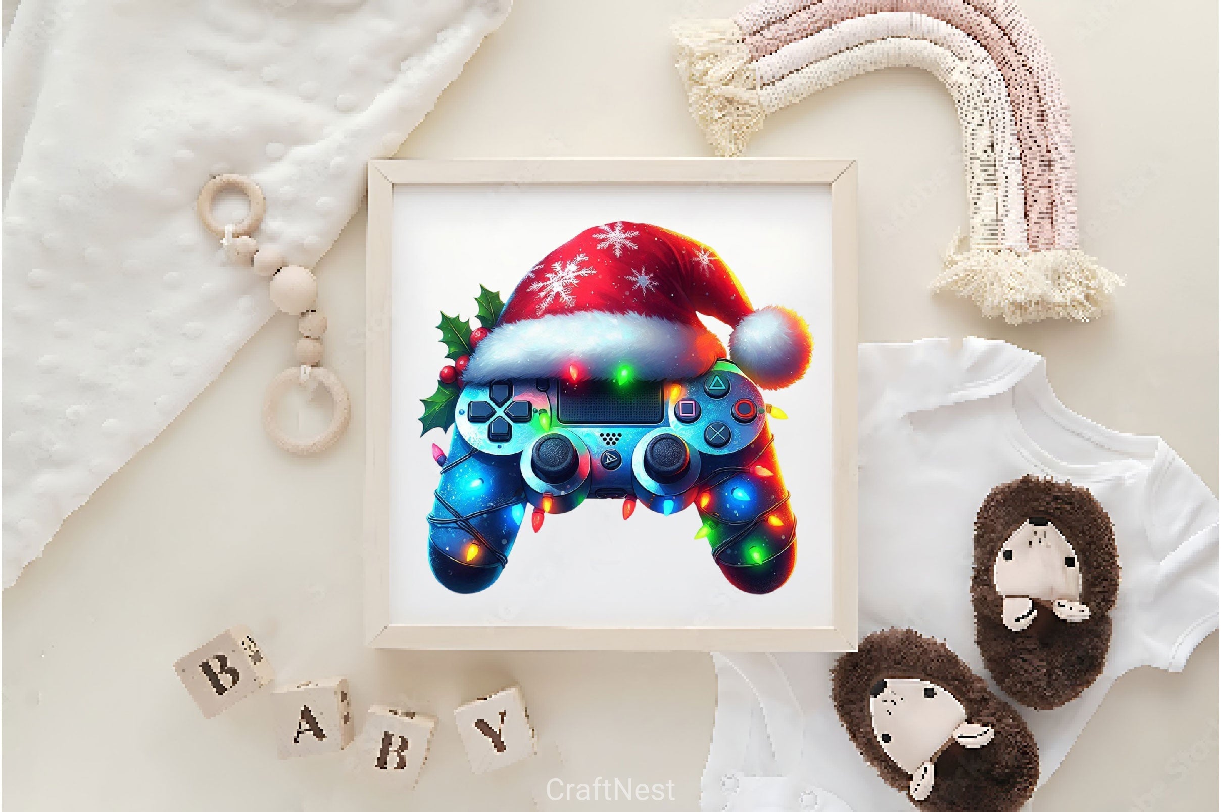 Christmas Game Controller Clipart Bundle