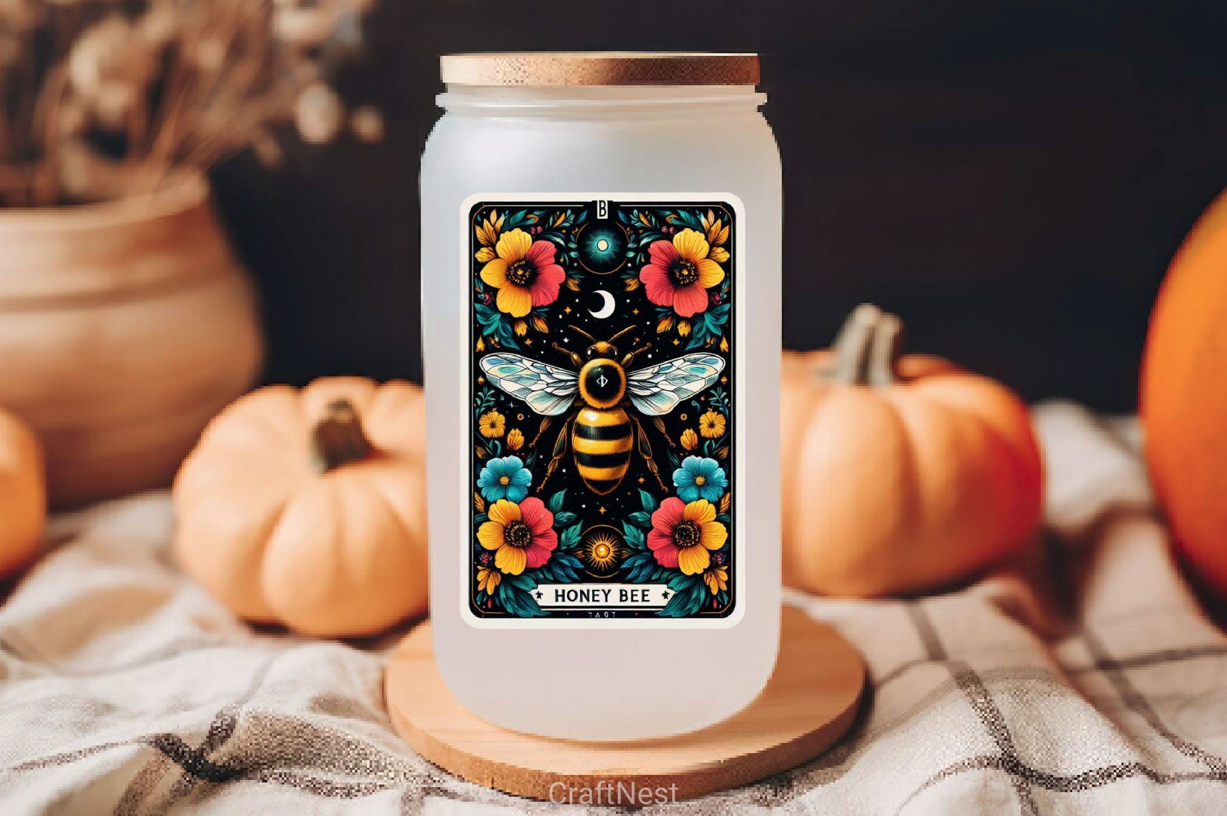 Honey Bee Tarot Card Clipart Bundle 3