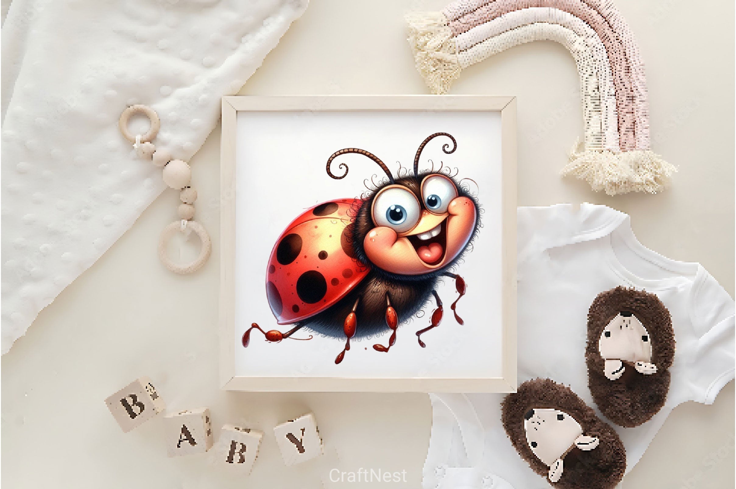 Funny Ladybug Clipart Bundle 2