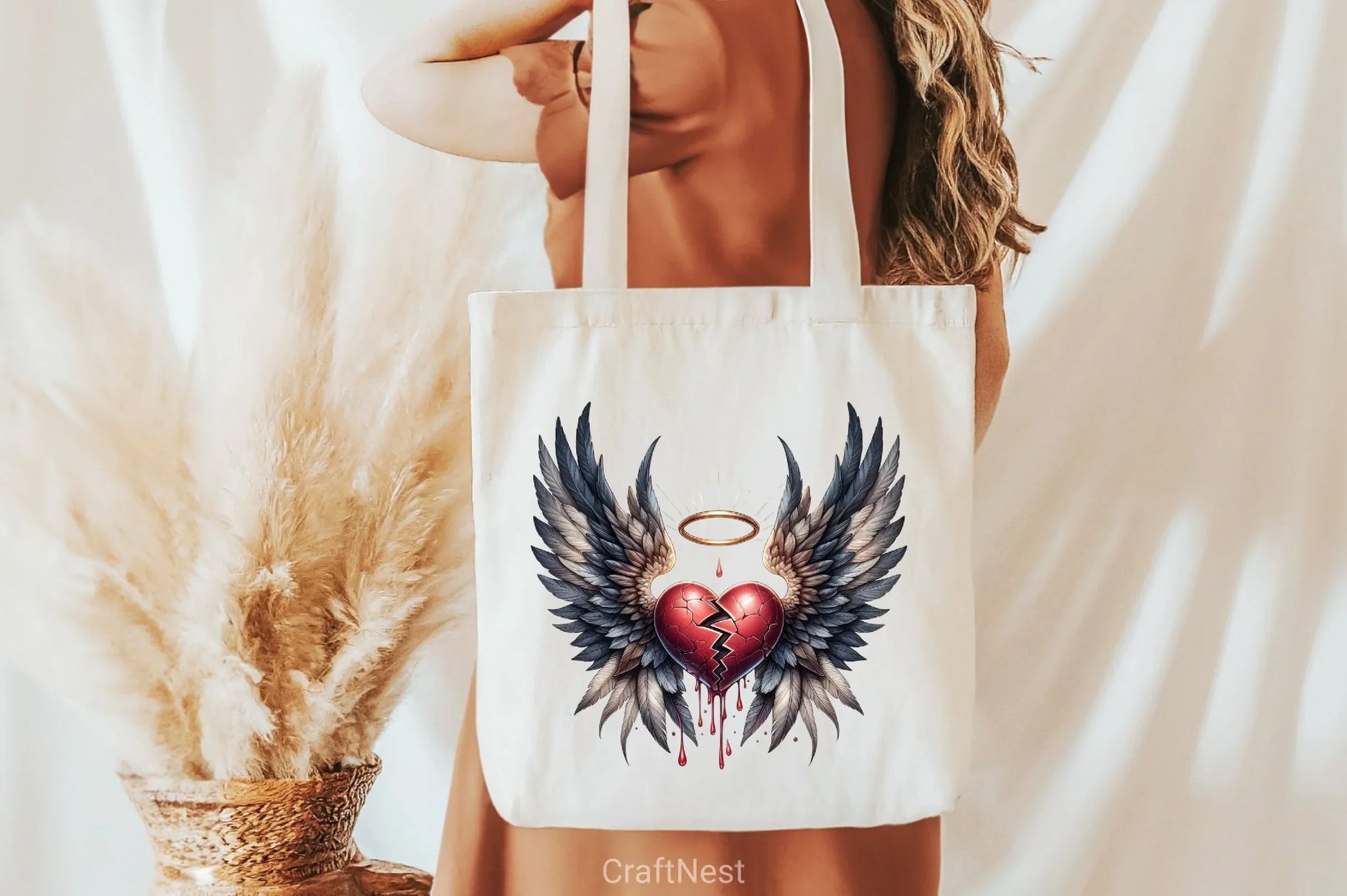 Heartbroken Angel Wings Clipart Bundle - CraftNest - Digital Crafting and Art