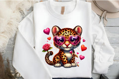 Valentine's Day Leopard Clipart Bundle - CraftNest - Digital Crafting and Art