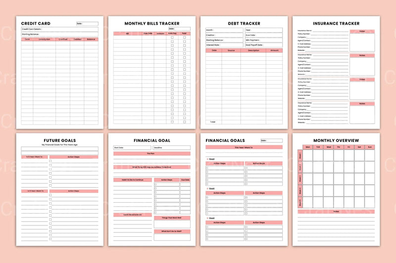 Budget Management Organizer for Effective Financial Planning - CraftNest - Digital Crafting and Art