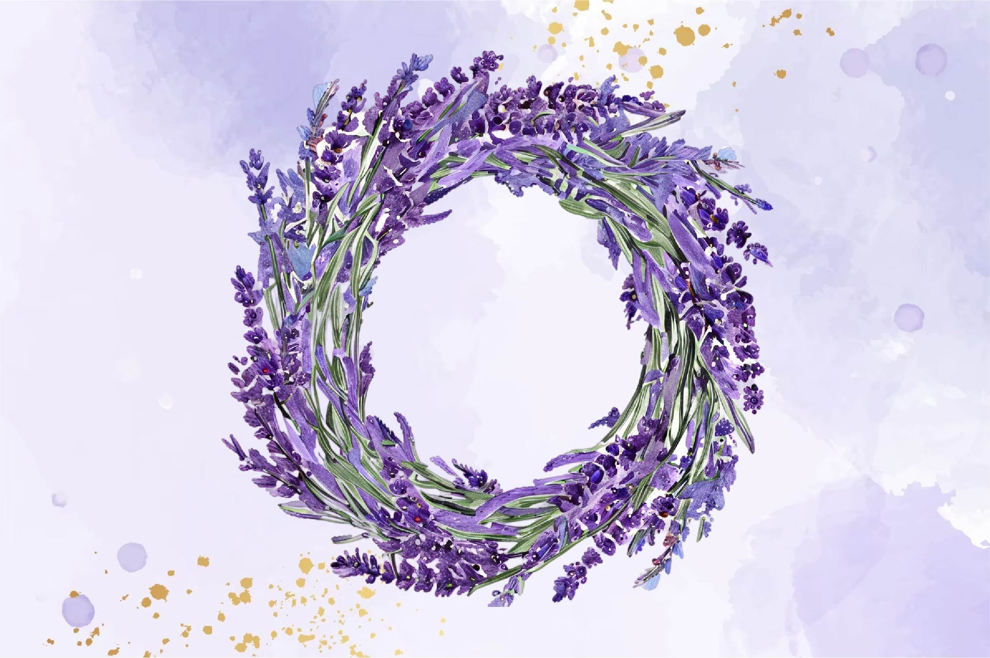 Lavender Wreath Clipart Bundle - CraftNest - Digital Crafting and Art