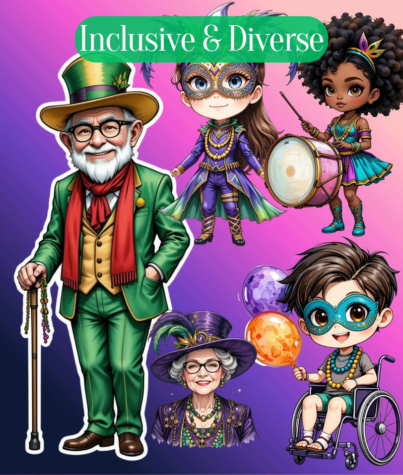 Mardi Gras Clipart Bundle - CraftNest - Digital Crafting and Art