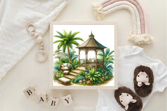 Pavilion Garden Flowers Clipart Bundle - CraftNest - Digital Crafting and Art