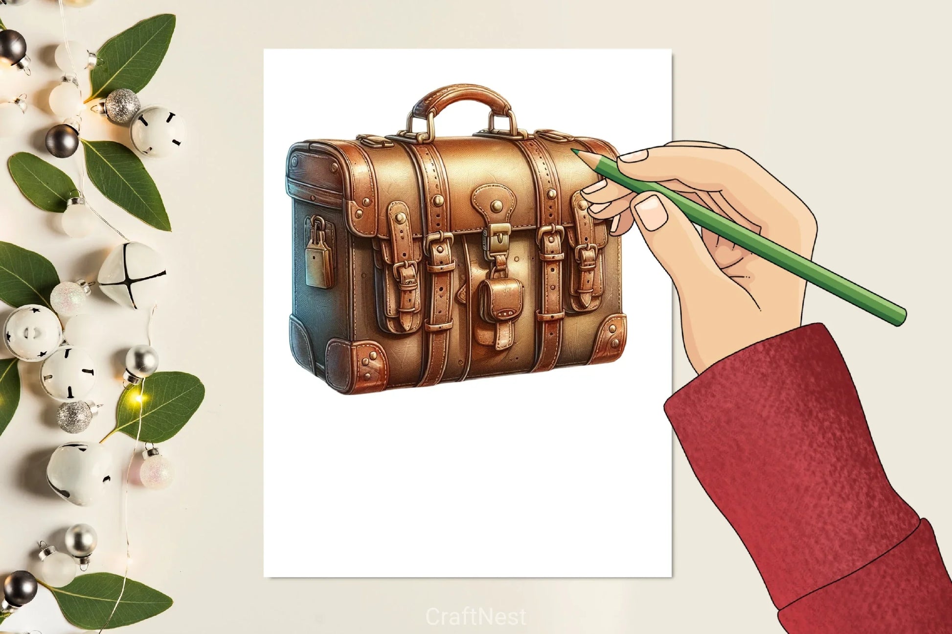 Vintage Suitcase Clipart Bundle - CraftNest - Digital Crafting and Art