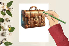 Vintage Suitcase Clipart Bundle - CraftNest - Digital Crafting and Art