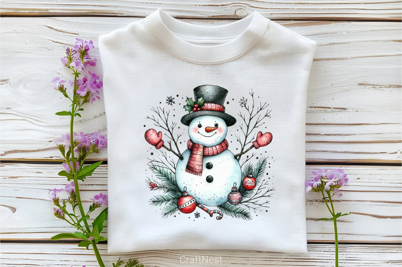 Christmas Snowman Clipart Bundle 9 - CraftNest - Digital Crafting and Art