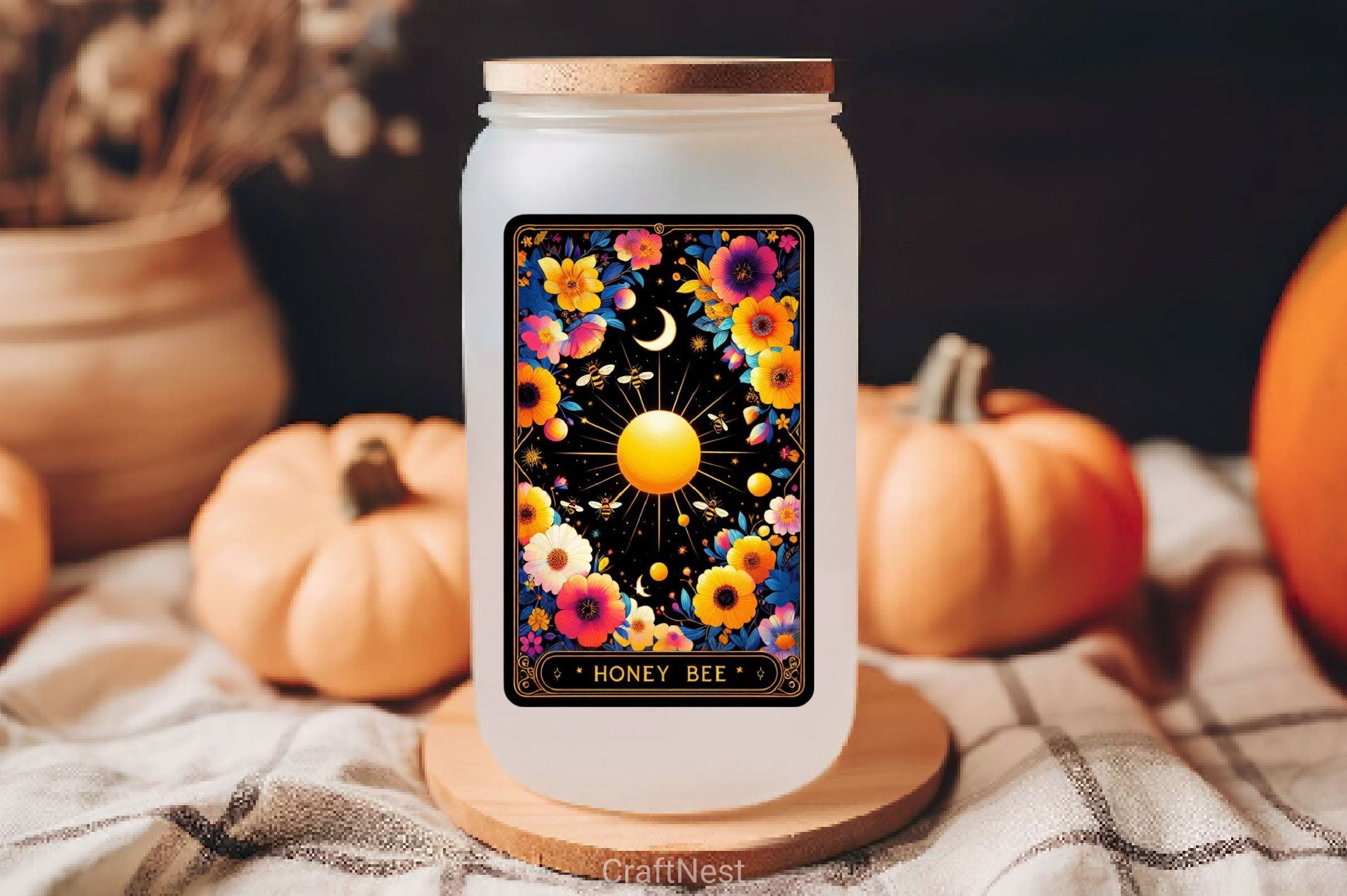 Honey Bee Tarot Card Clipart Bundle 22