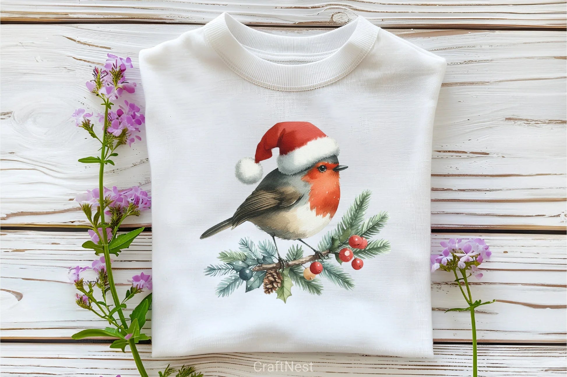 Robin Santa Bird Clipart Bundle - CraftNest - Digital Crafting and Art