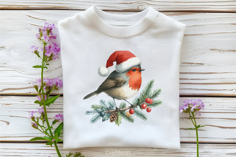 Robin Santa Bird Clipart Bundle - CraftNest - Digital Crafting and Art
