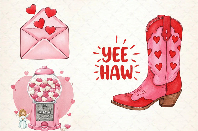 Valentine's Day Clipart Bundle  2 - CraftNest - Digital Crafting and Art