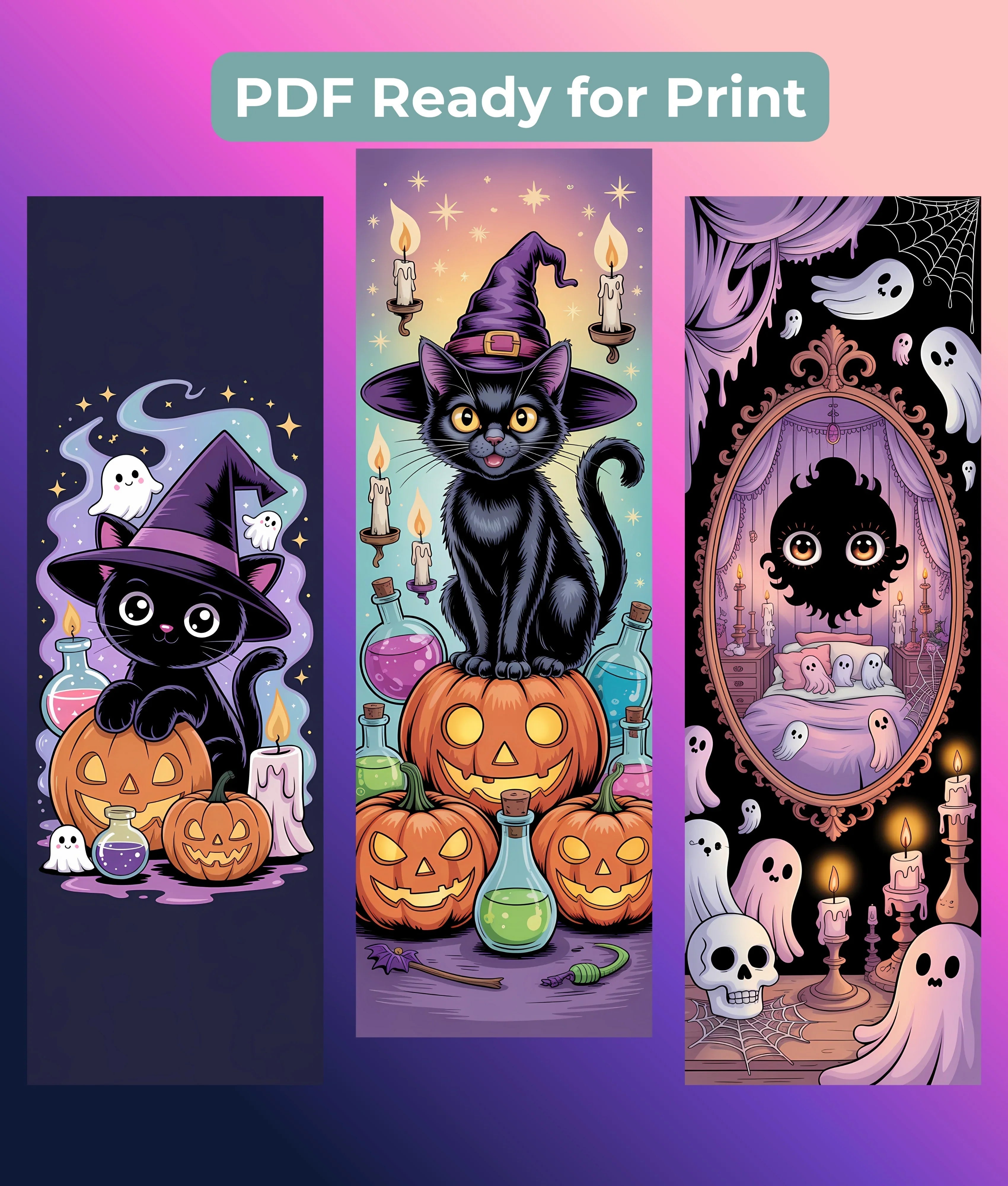 Creepy Cute Bookmark Bundle - Junk Journals Collection - CraftNest - Digital Crafting and Art