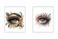 Glitter Glamorous Eye Clipart Bundle 1 - CraftNest - Digital Crafting and Art