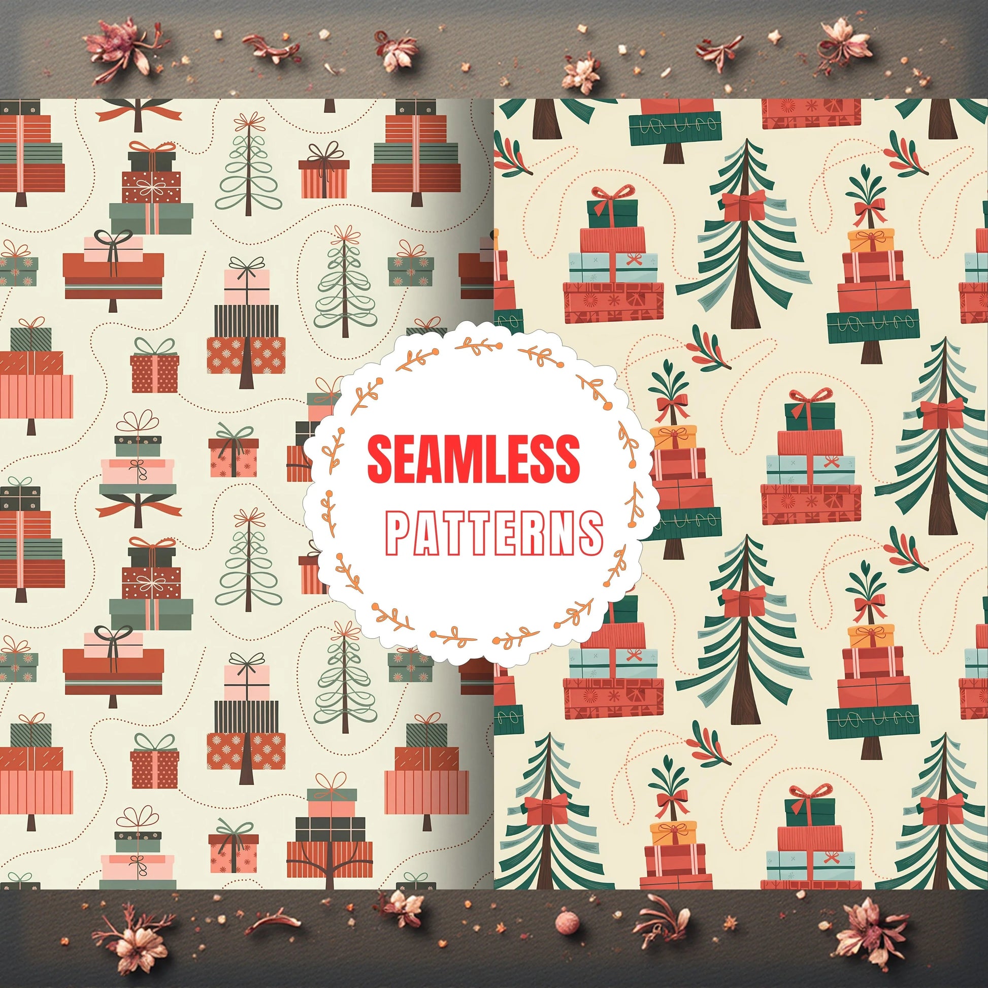 Vintage Christmas Clipart Bundle - CraftNest - Digital Crafting and Art