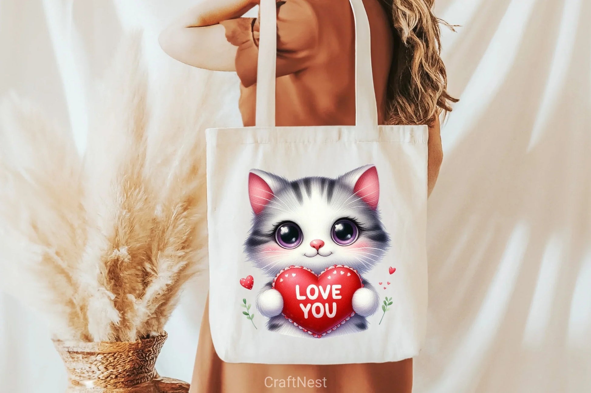 Love You Cat Valentine's Clipart Bundle 3 - CraftNest - Digital Crafting and Art