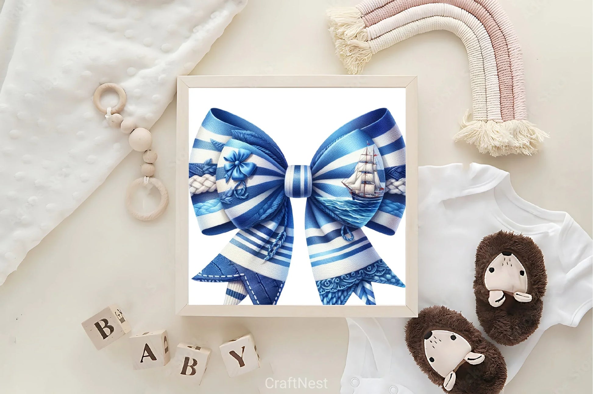 Blue Bows Clipart Bundle - CraftNest - Digital Crafting and Art