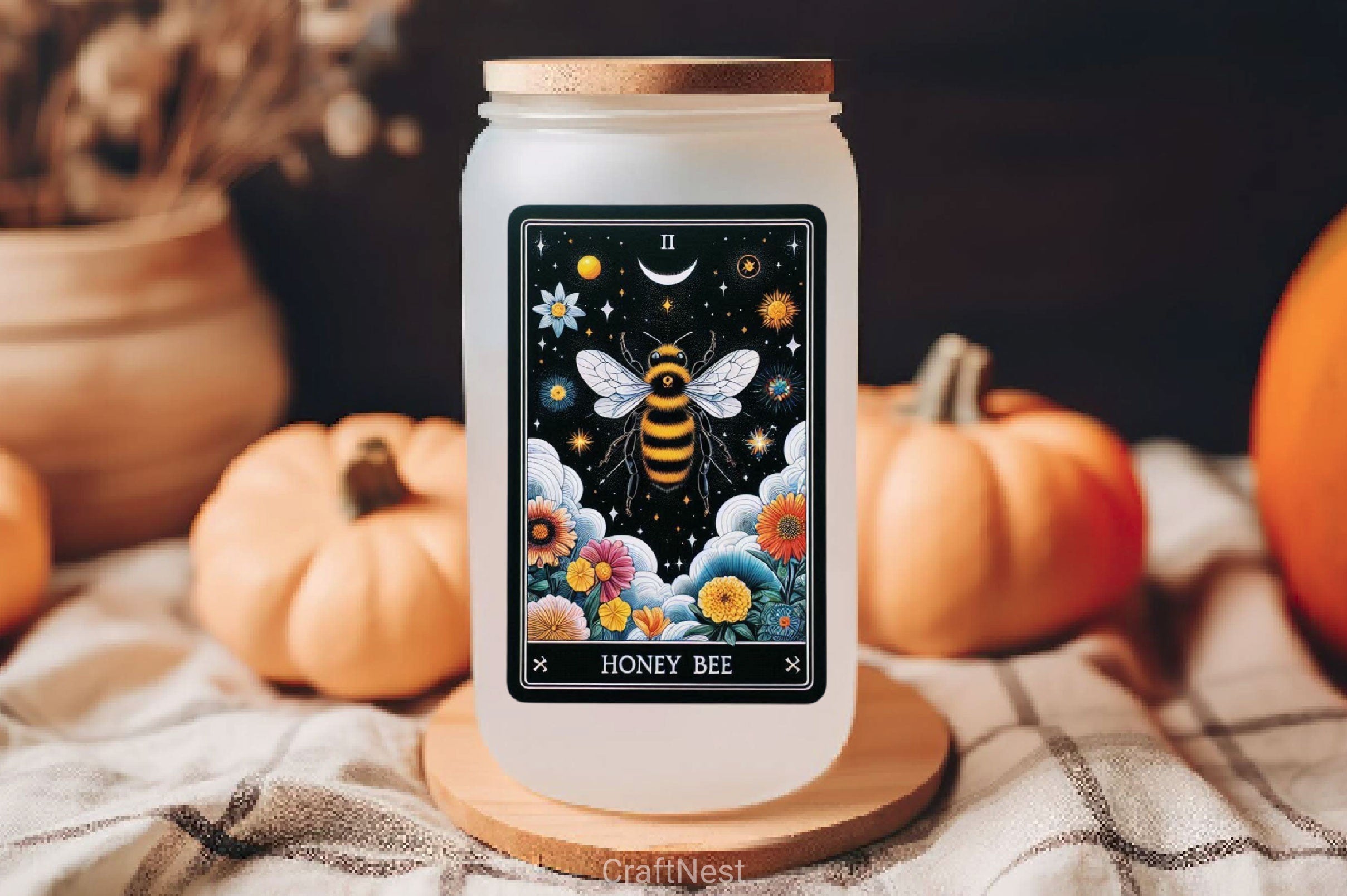 Honey Bee Tarot Card Clipart Bundle 13