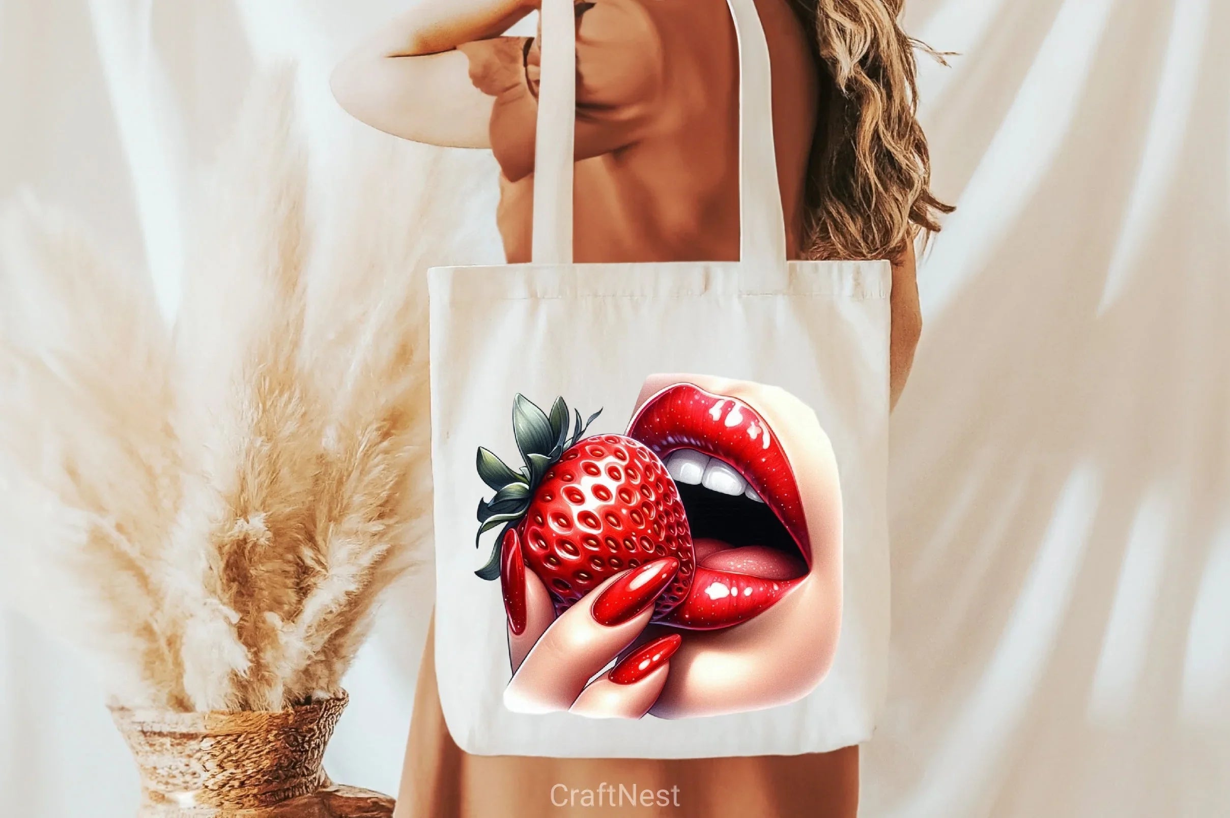 Glossy Red Lips & Strawberry Clipart Bundle 5 - CraftNest - Digital Crafting and Art