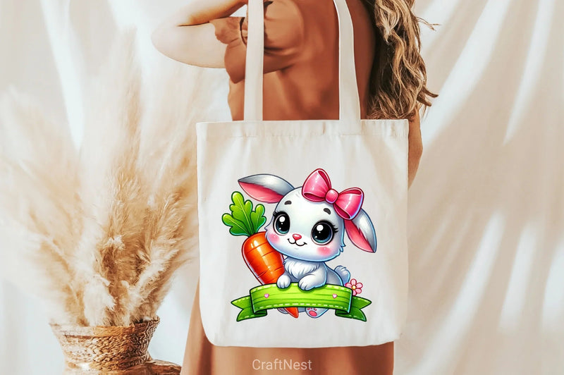 Easter Bunny Clipart Bundle 46 - CraftNest - Digital Crafting and Art
