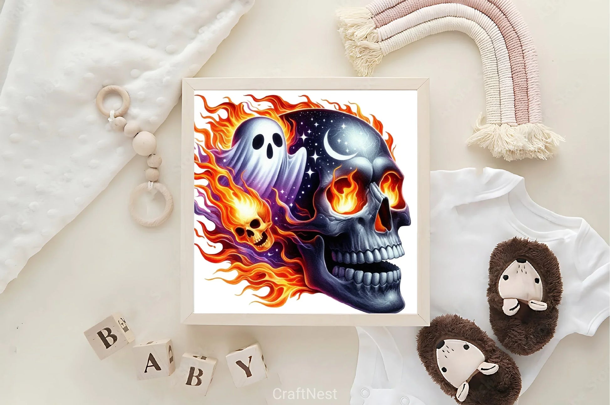 Skull Flames Clipart Bundle - CraftNest - Digital Crafting and Art