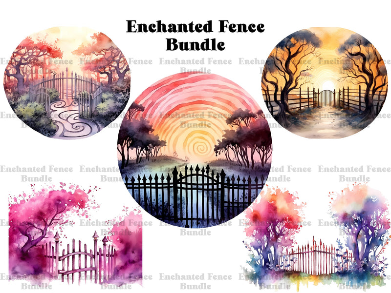 Enchanted Fence Clipart - CraftNest