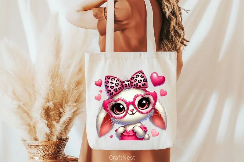 Valentine's Bunny Clipart Bundle - CraftNest - Digital Crafting and Art