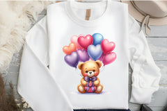 Valentine Teddy Bear Clipart Bundle 3 - CraftNest - Digital Crafting and Art