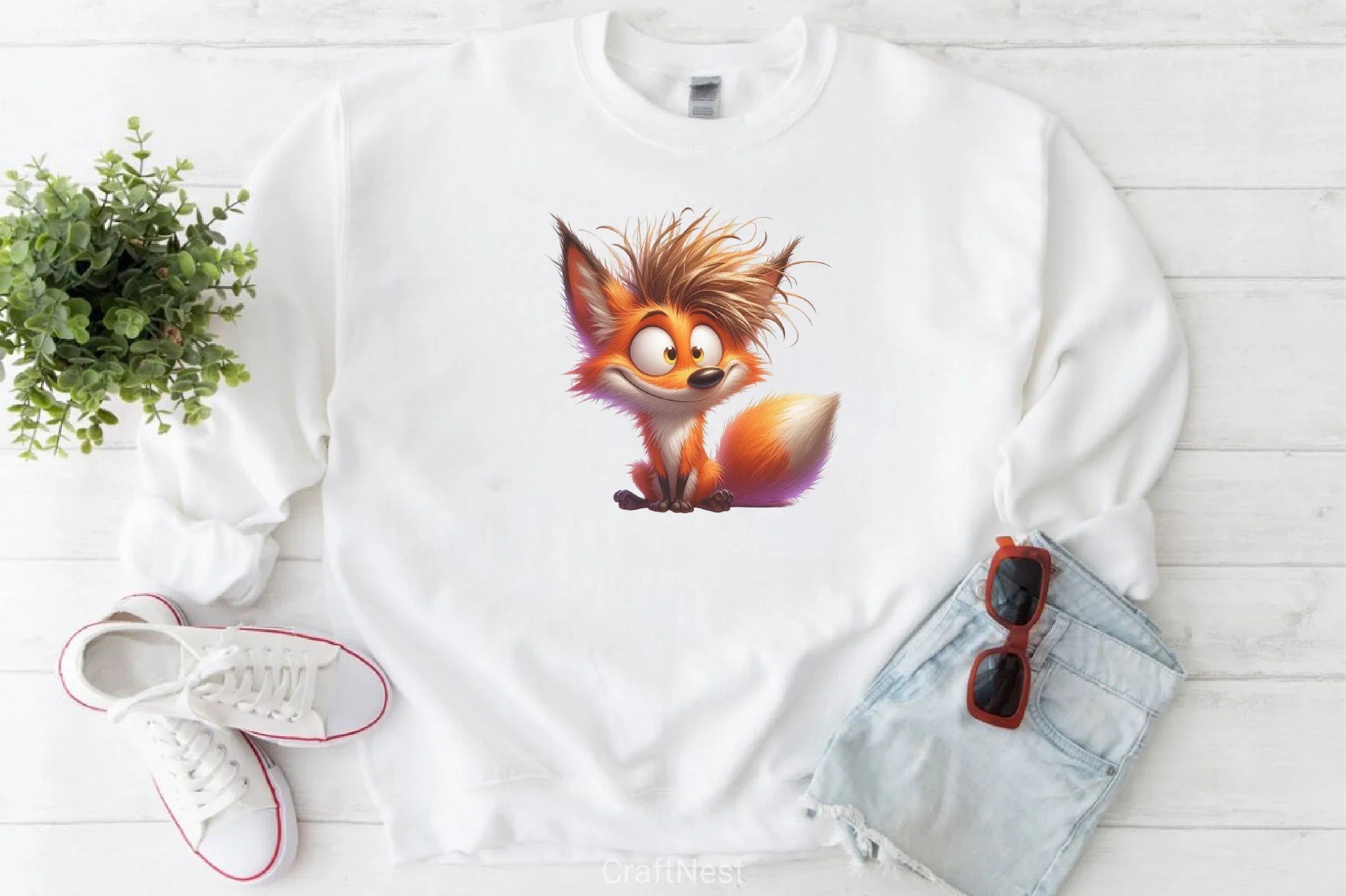 Whimsical Fox Clipart Bundle - CraftNest - Digital Crafting and Art