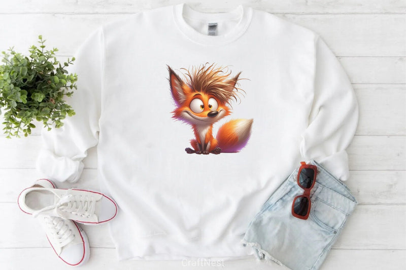 Whimsical Fox Clipart Bundle - CraftNest - Digital Crafting and Art