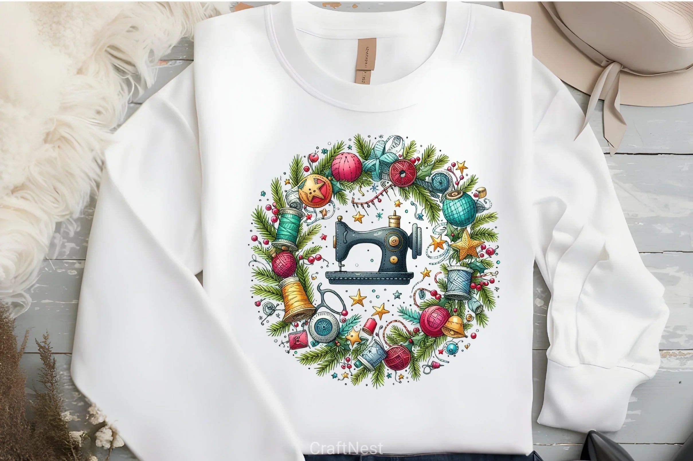 Christmas Sewing Clipart Bundle - CraftNest - Digital Crafting and Art