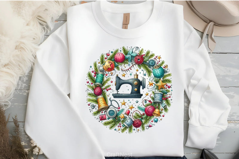 Christmas Sewing Clipart Bundle - CraftNest - Digital Crafting and Art