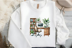 Desk Computer Clipart Bundle - CraftNest - Digital Crafting and Art