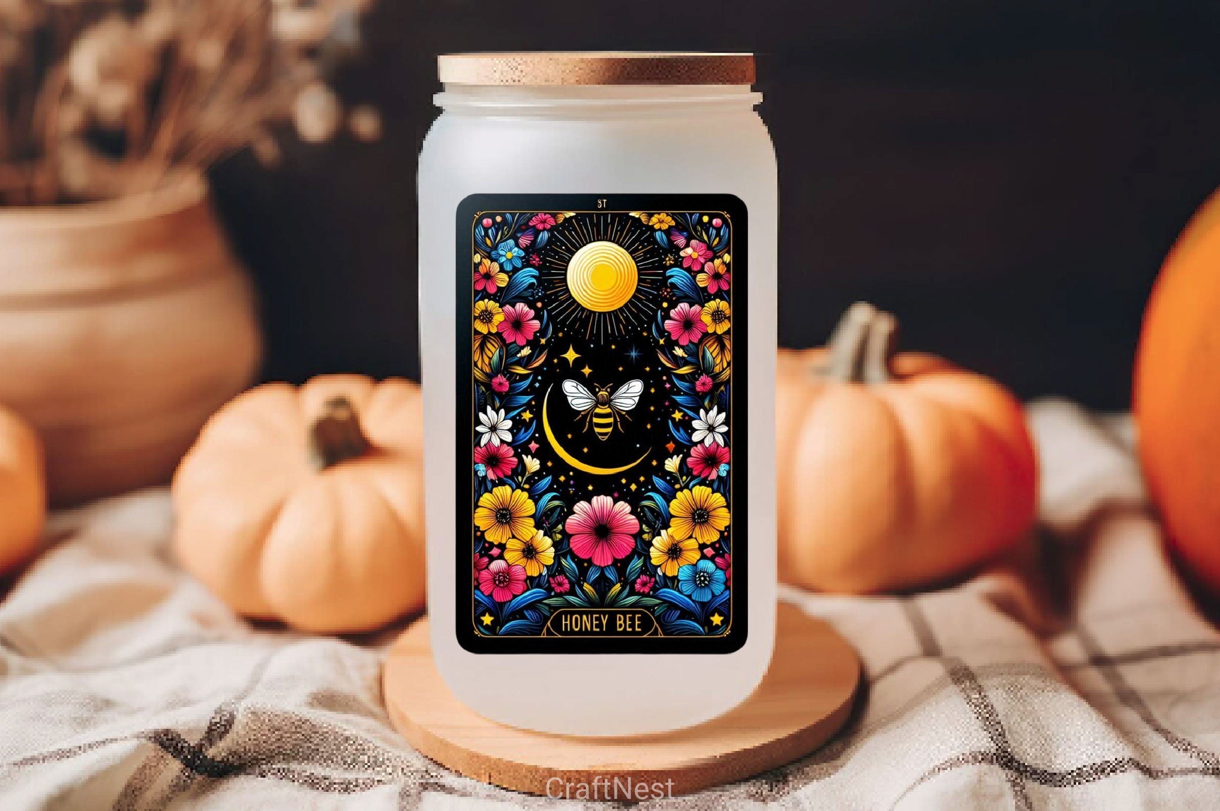 Honey Bee Tarot Card Clipart Bundle 19
