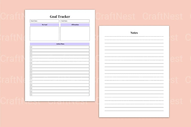 Goal Tracker Tool - CraftNest - Digital Crafting and Art