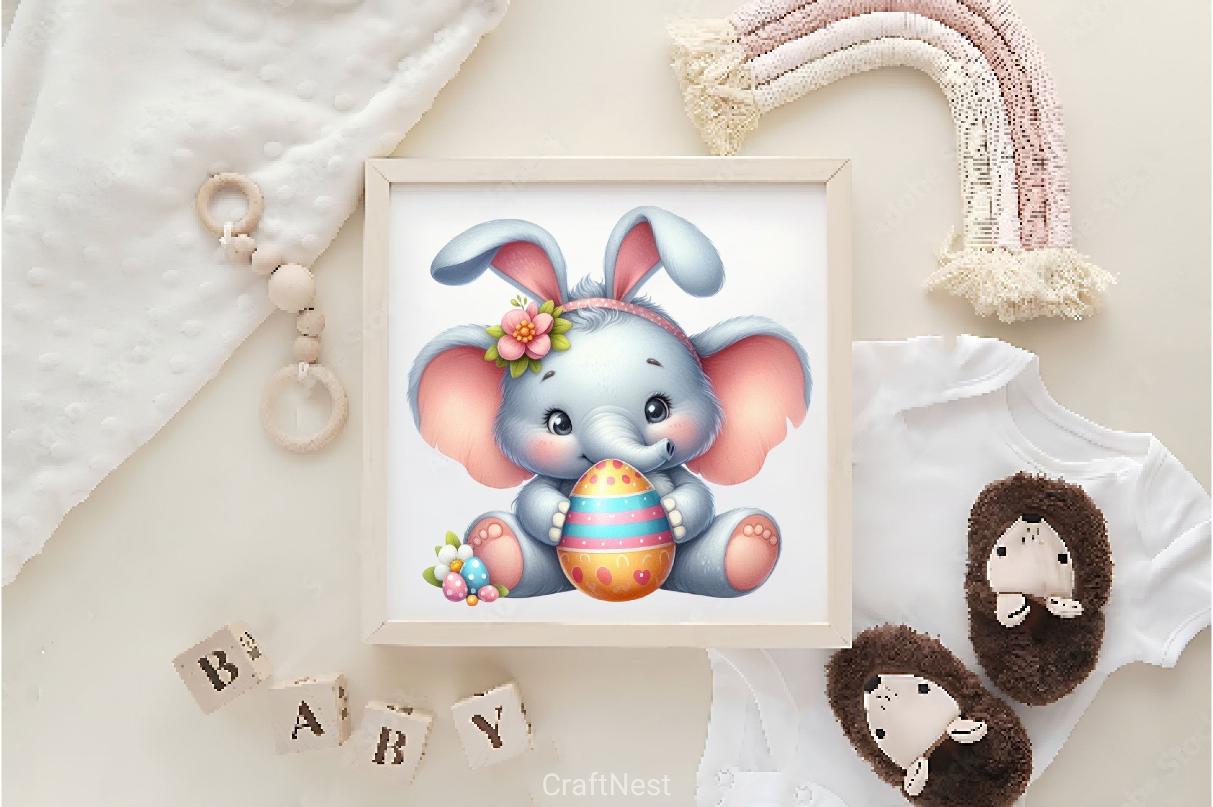 Animals With Bunny Ears Clipart Bundle