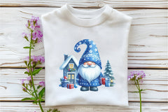 Blue Christmas Gnomes Clipart Bundle - CraftNest - Digital Crafting and Art