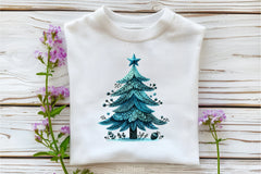 Blue Christmas Tree Clipart Bundle - CraftNest - Digital Crafting and Art