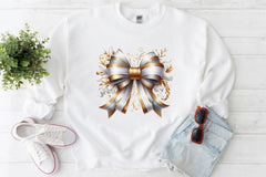 White Gold Bows Clipart Bundle - CraftNest - Digital Crafting and Art