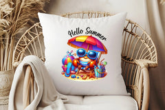 Hello Summer Crab Clipart Bundle - CraftNest - Digital Crafting and Art