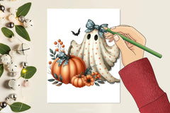 Halloween Ghost & Pumpkin Clipart Bundle 2 - CraftNest - Digital Crafting and Art