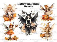 Halloween Fairies Clipart - CraftNest