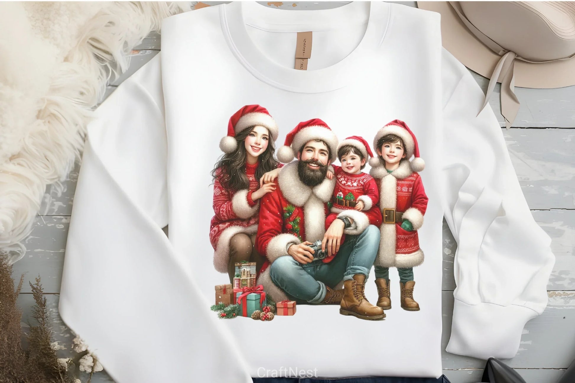 Christmas Family Clipart Bundle - CraftNest - Digital Crafting and Art