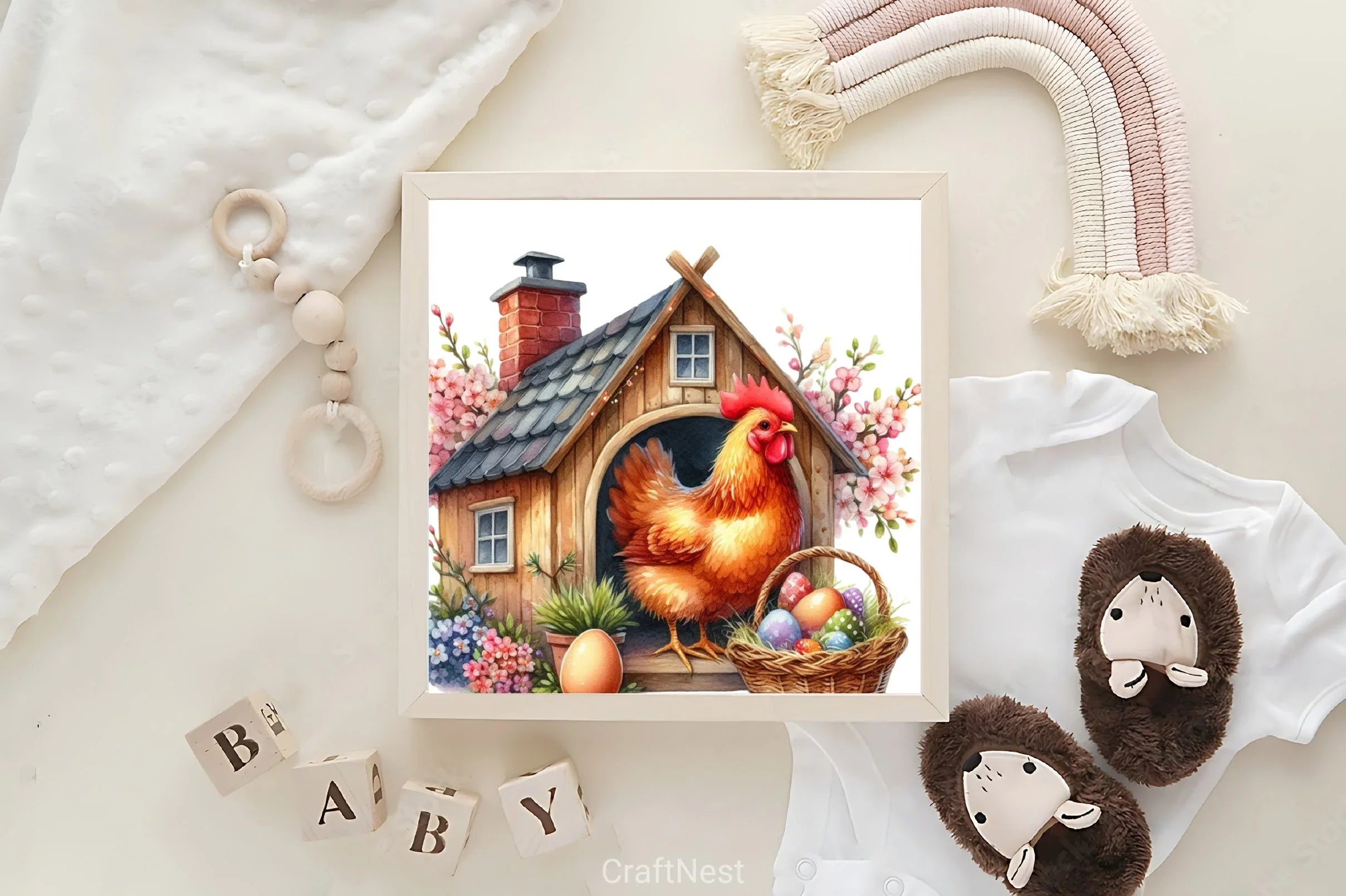 Chicken Coop Clipart Bundle - CraftNest - Digital Crafting and Art
