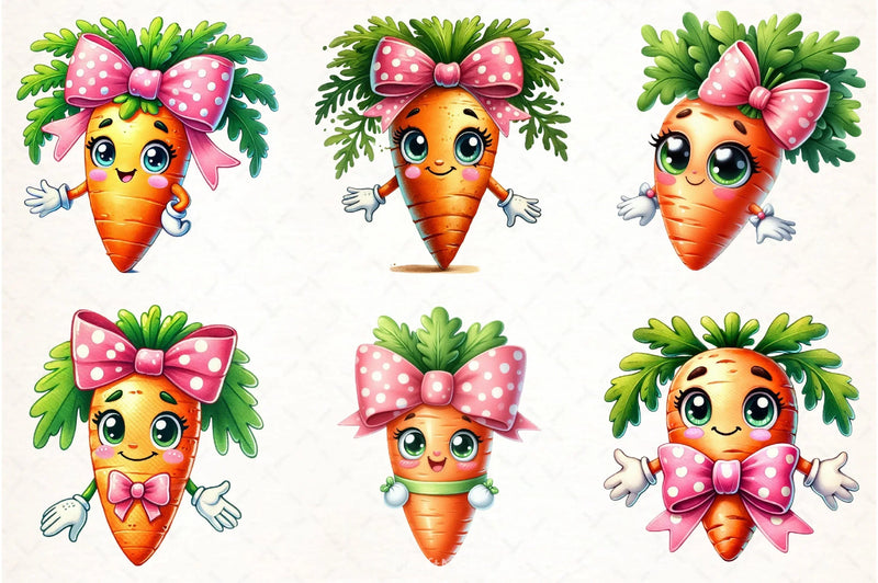 Funny Carrots Clipart Bundle - CraftNest - Digital Crafting and Art