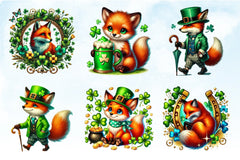 Fox St. Patrick's Day Clipart Bundle - CraftNest - Digital Crafting and Art