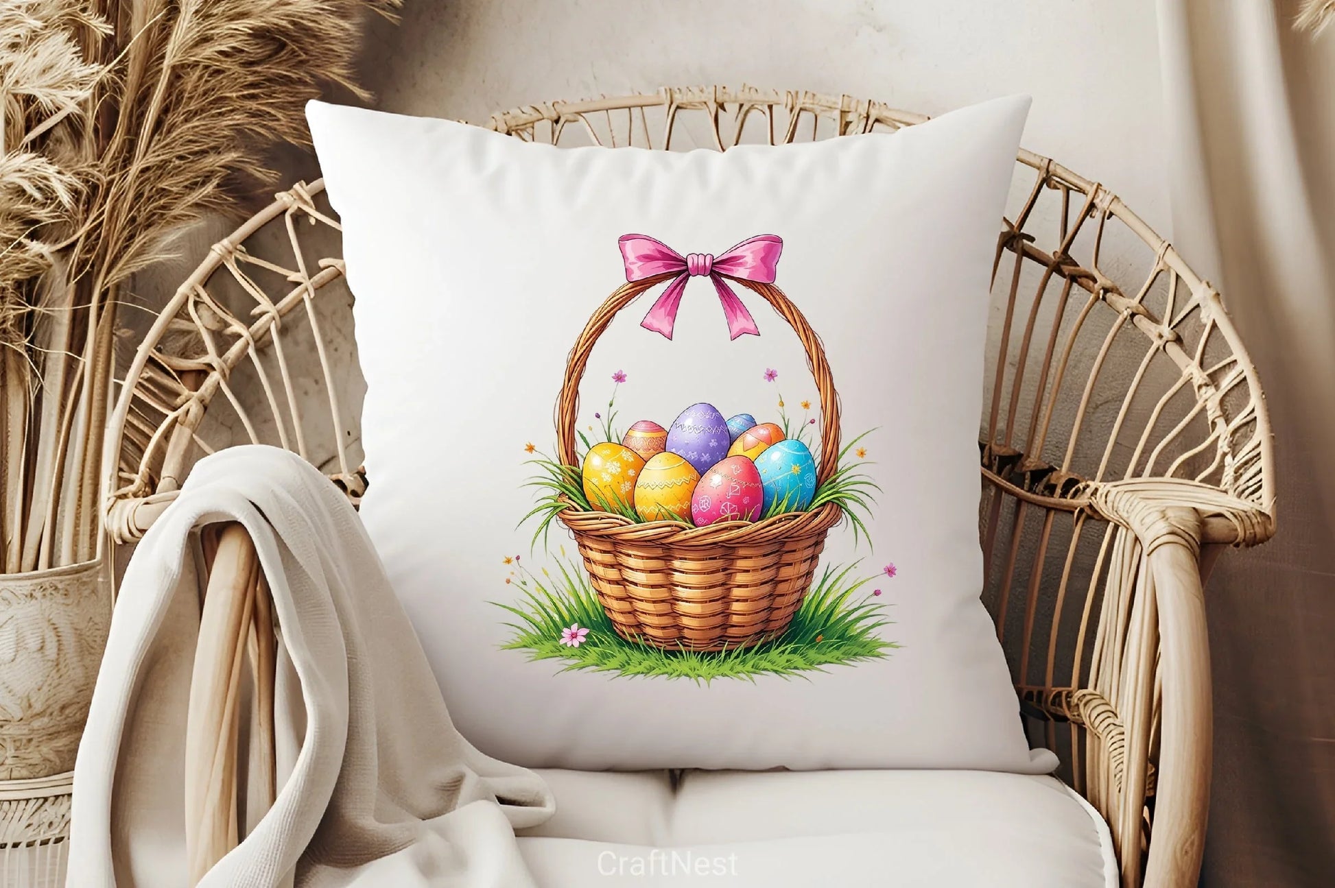Colorful Easter Basket Clipart Bundle - CraftNest - Digital Crafting and Art