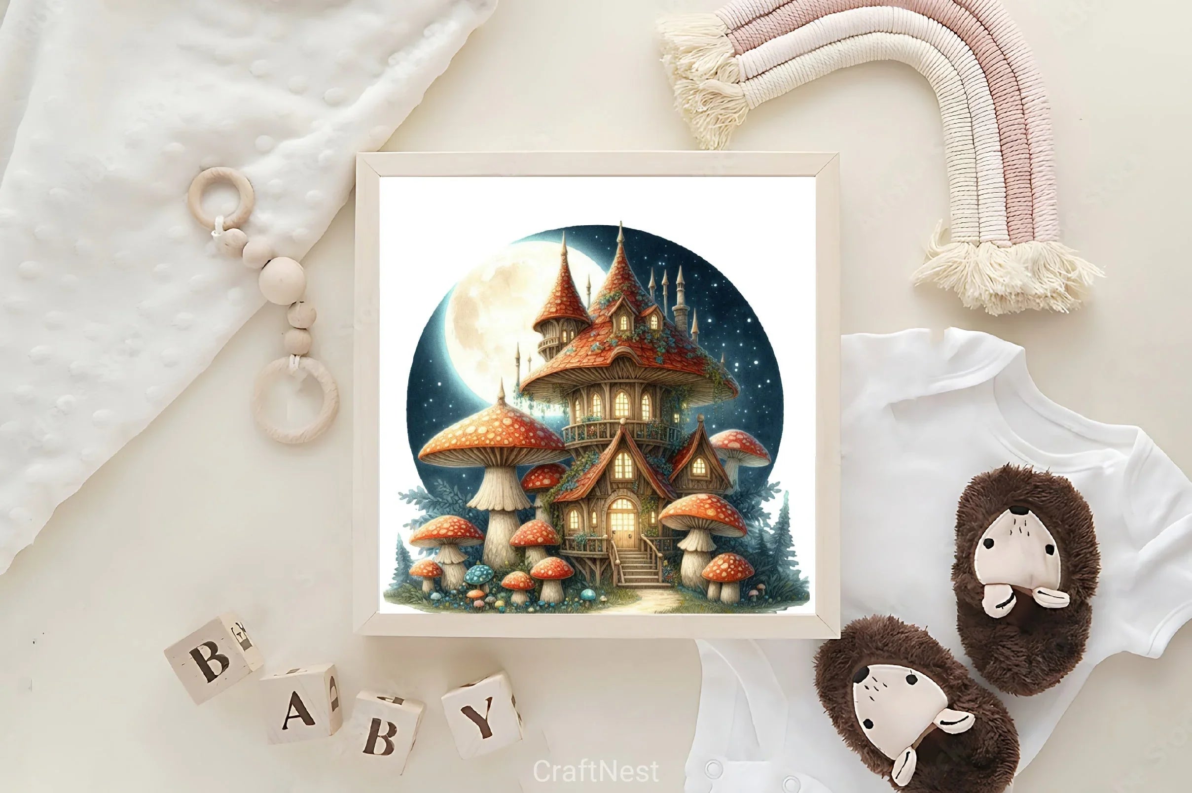 Fantasy Mushroom House Clipart Bundle - CraftNest - Digital Crafting and Art