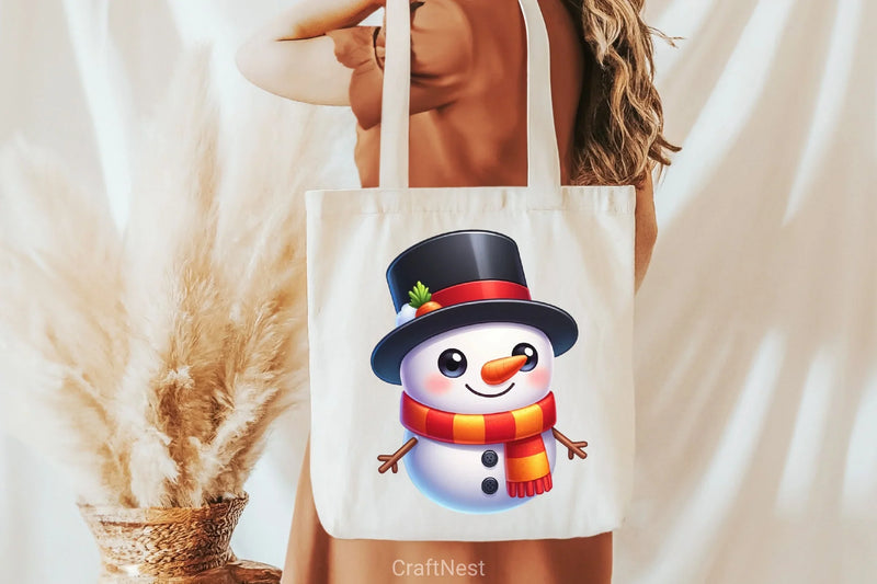 Christmas Snowman Clipart Bundle 17 - CraftNest - Digital Crafting and Art