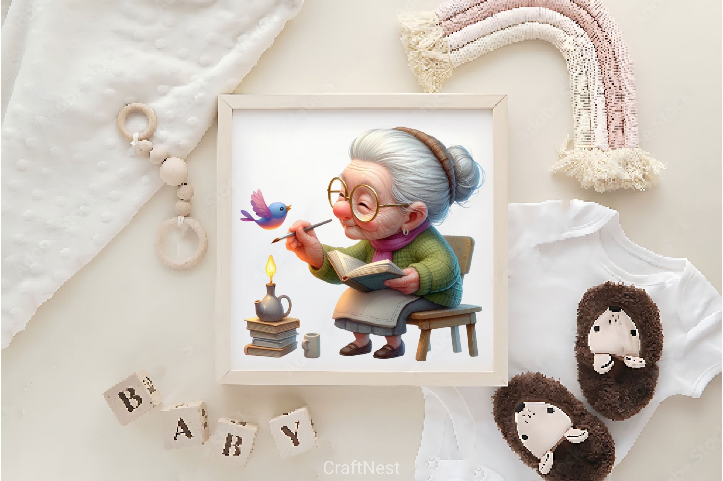 Funny Old Ladies Clipart Bundle 2